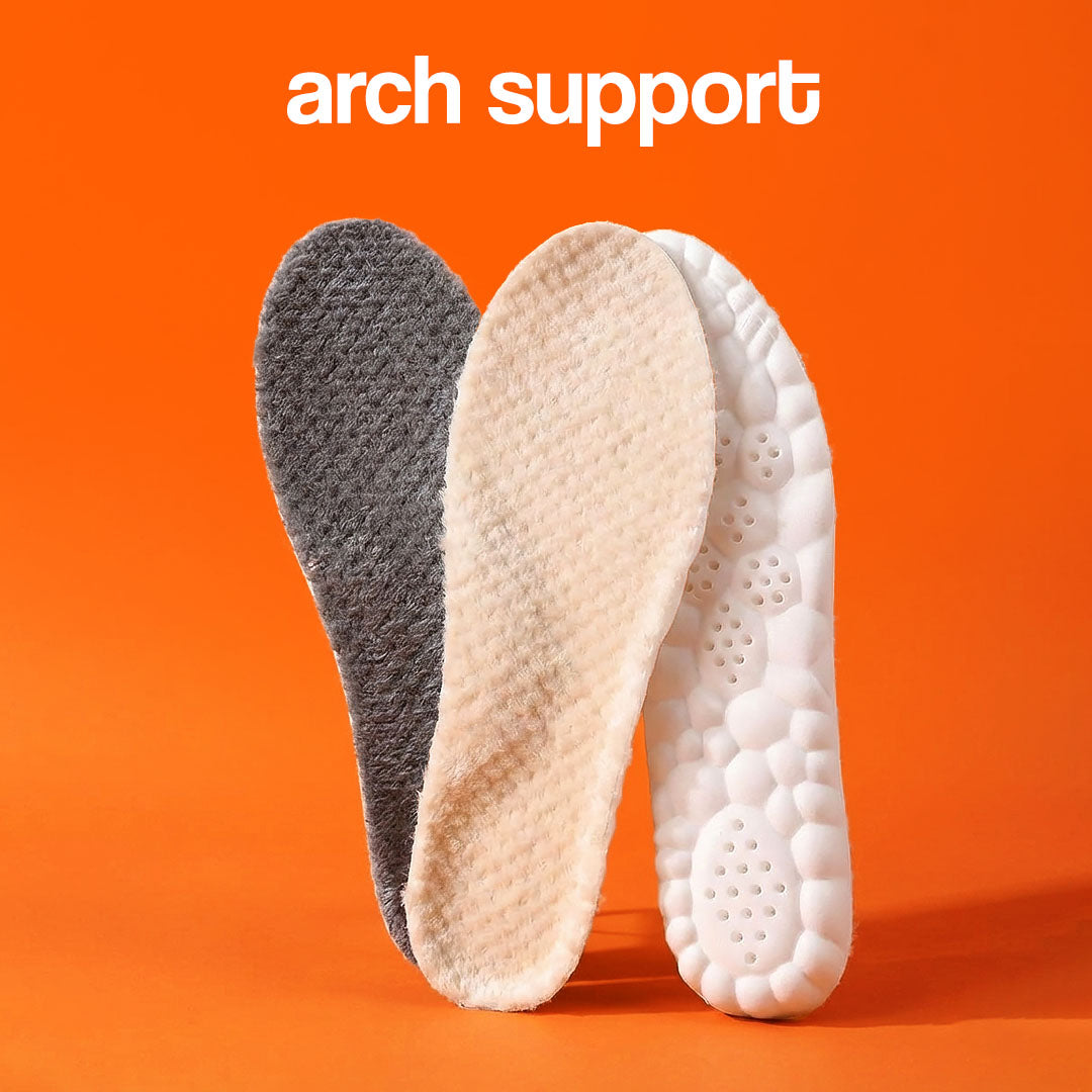 Semelles intérieures en peluche